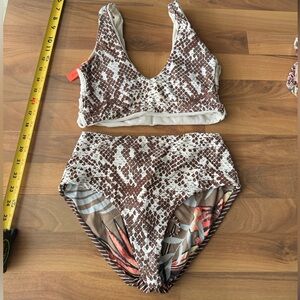 Maaji Brown and Cream Bikini Set